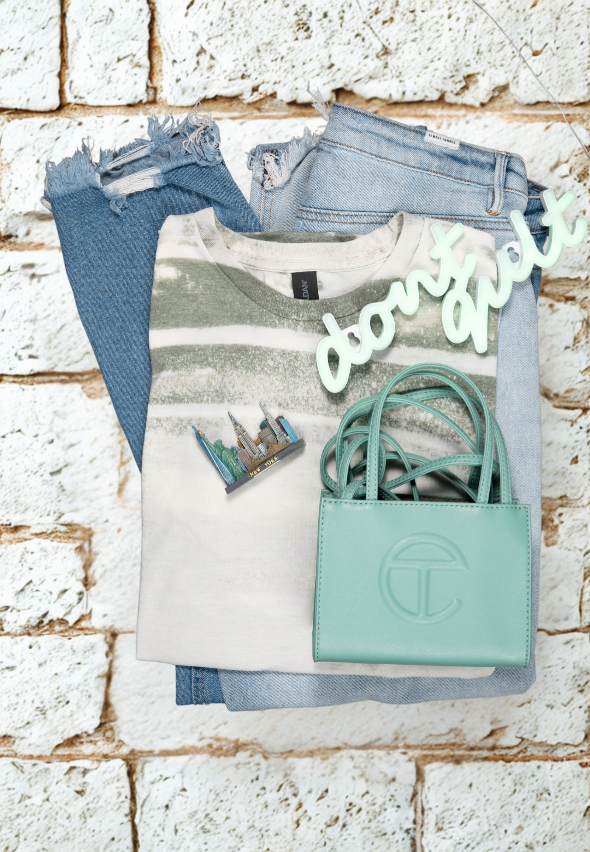 Sage Stripe Tee