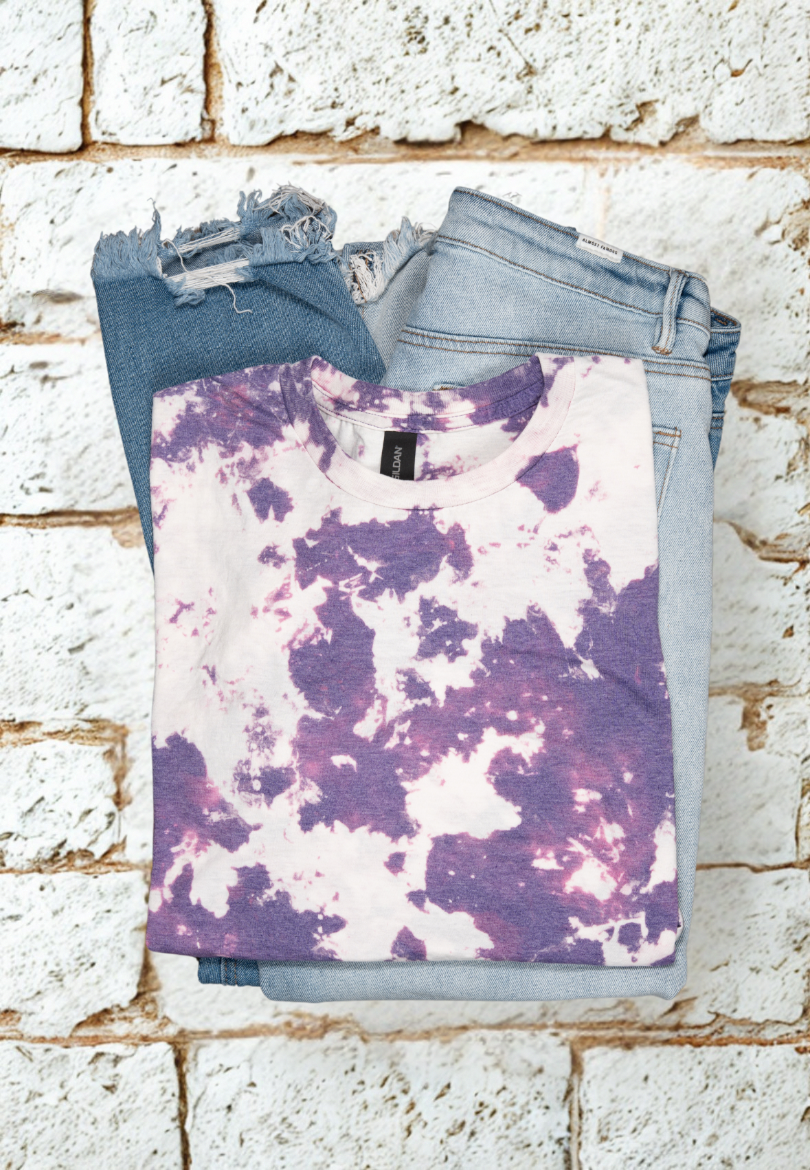 Violet Splash Bleach Tee