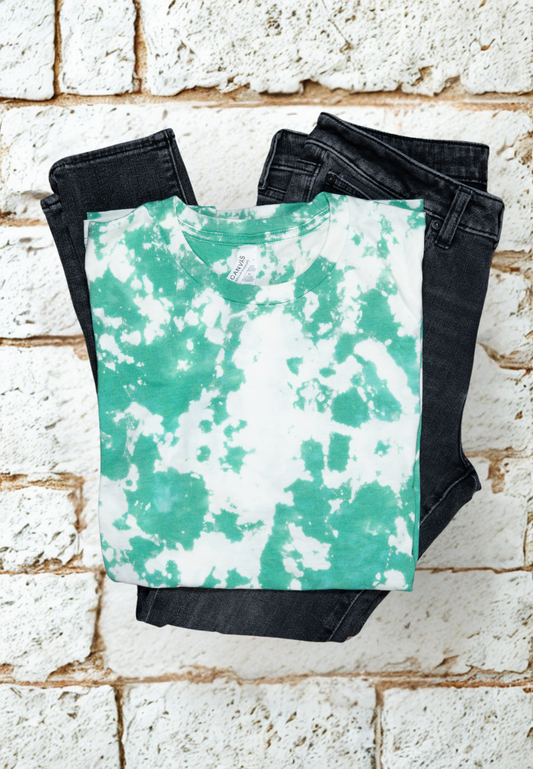 Mint Static Bleach Tee
